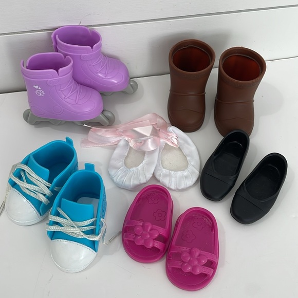18” Doll Shoes Accessories Inline Skates Boots Sneakers Sandals Ballet Slippers - Picture 11 of 12